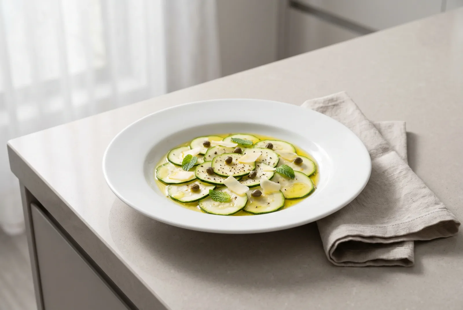 Italian Zucchini Carpaccio — A Delicate Picnic Appetizer