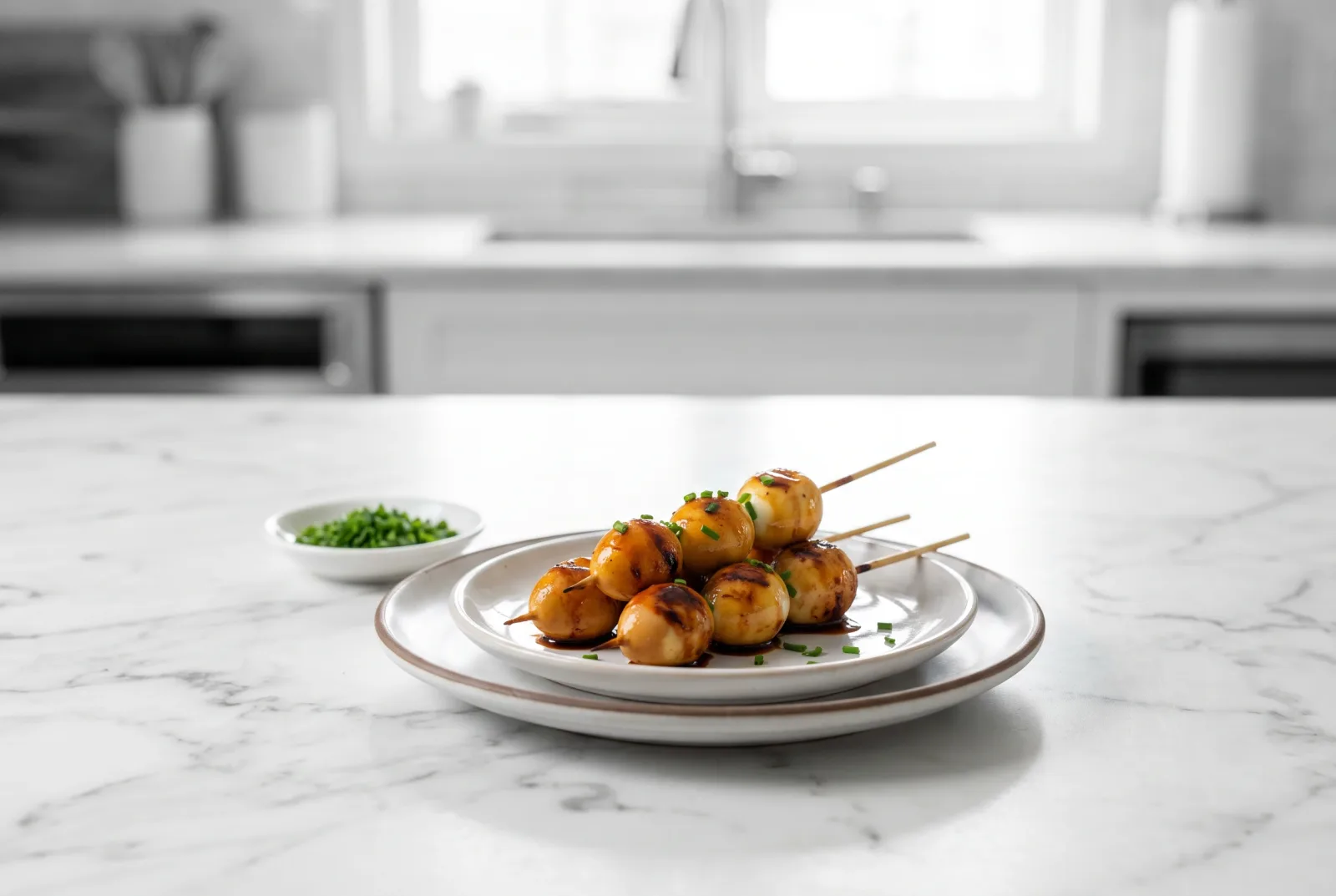 Grilled Quail Egg Skewers | Chinese Street Food-Style Barbecue Eggs
