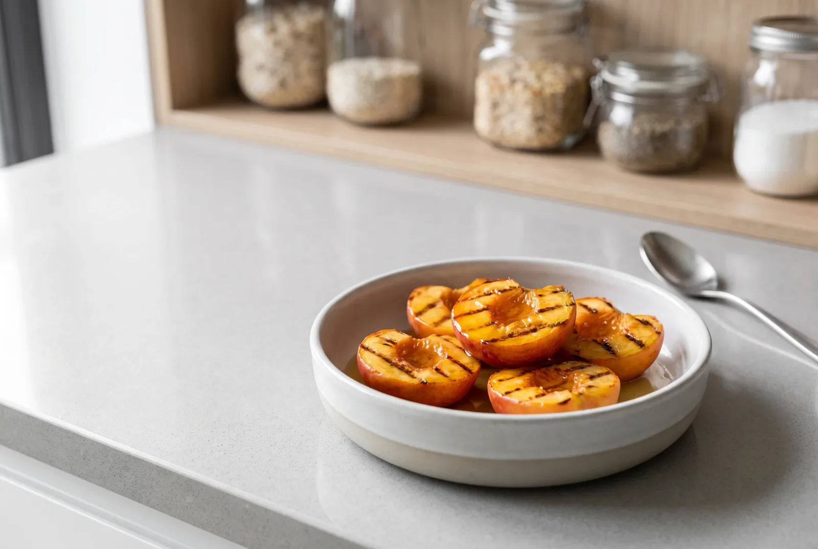 Grilled Nectarines — Turkish-Style Honeyed Barbecue Dessert