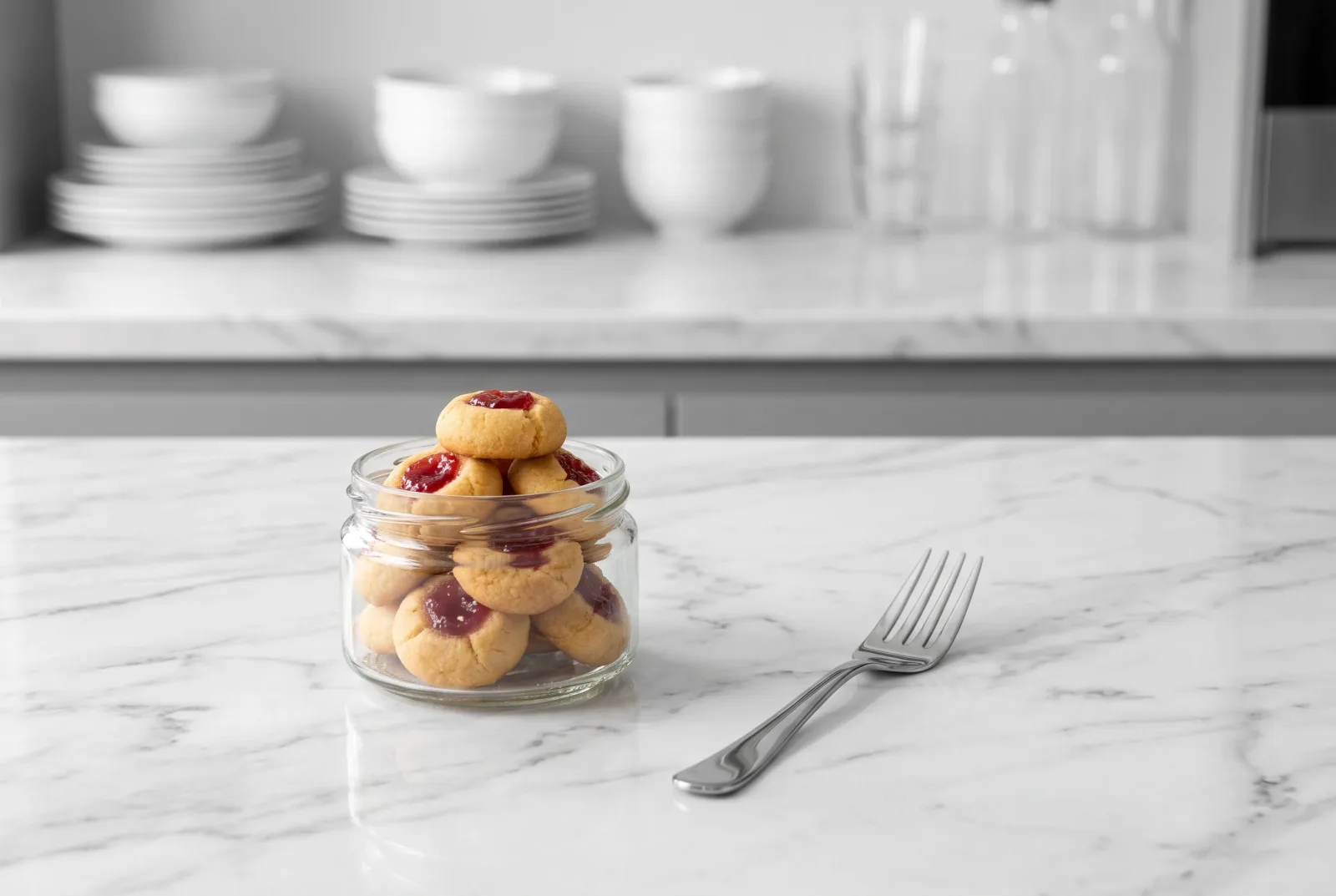 Jam Drops | Australian Thumbprint Cookies Made with Leftover Jam