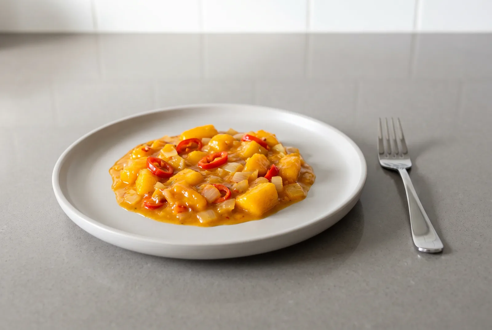 Jamaican Spicy Mango Sauce | Breakfast Condiment