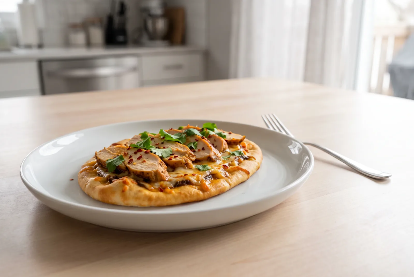 Jamaican Jerk Chicken Flatbread | Spicy, Quick-Baked Flatbread