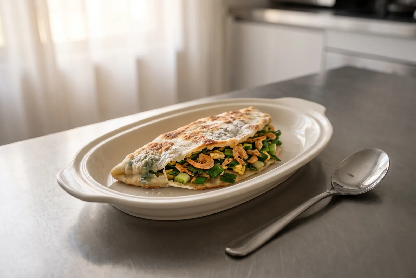 Jiu Cai He Zi | Chinese Pan-Fried Green Onion Pockets