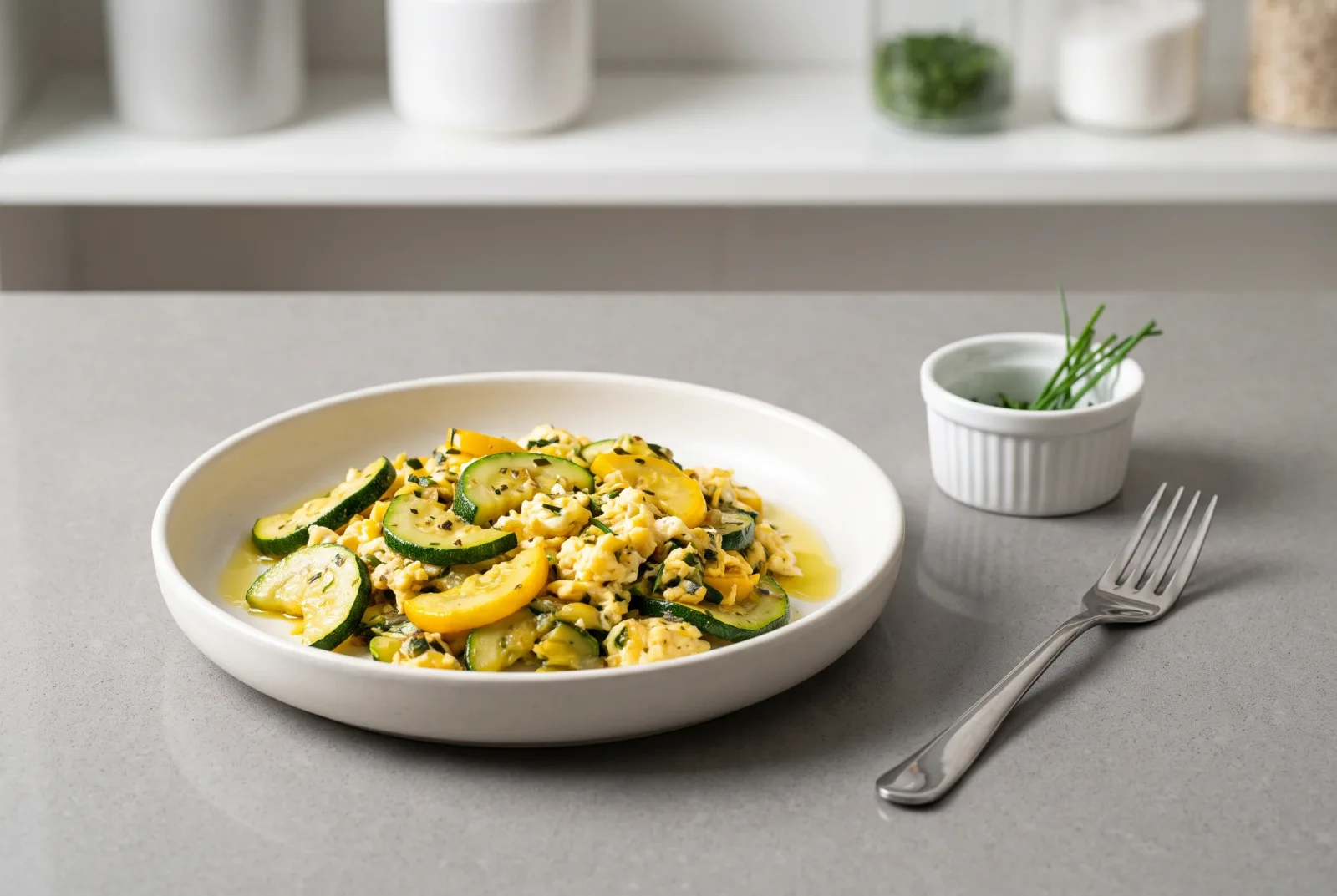 Zucchini and Eggs — Heart-Friendly Olive Oil Breakfast