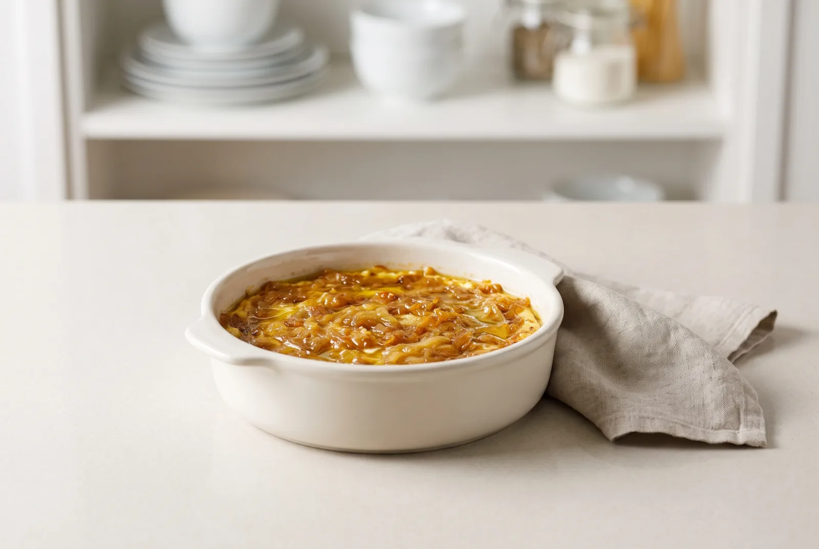 Baked Caramelized Onion Dip | American-Style Cheese Appetizer