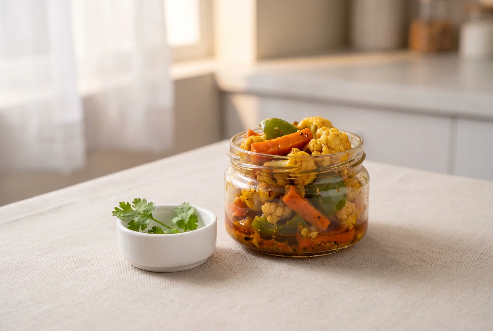Indian-Style Spiced Mixed Vegetable Pickle
