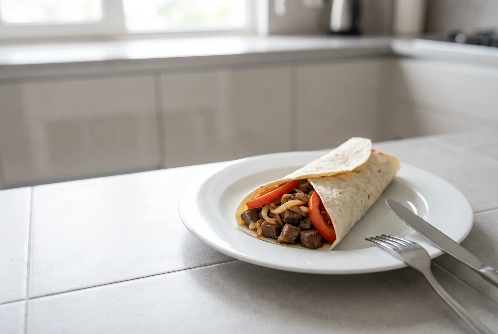 Kavurma Wrap (Slow-Cooked Beef) | Air Fryer Breakfast Wrap