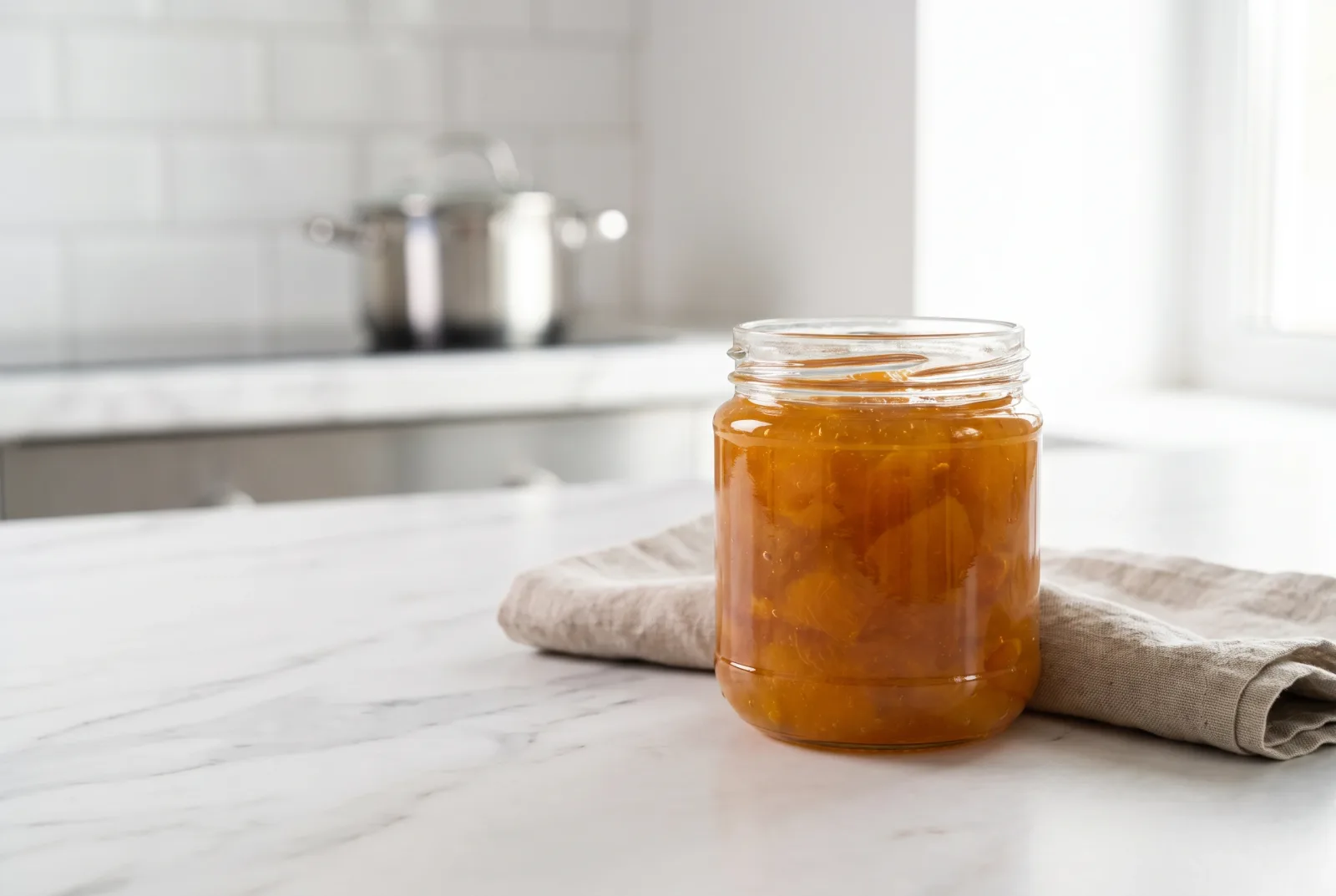 Air Fryer-Roasted Dried Apricot Jam — A Thick Winter Preserve