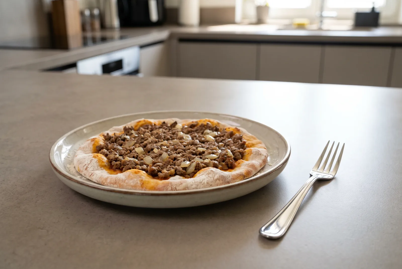 Kayseri-Style Turkish Pide with Ground Beef and Egg