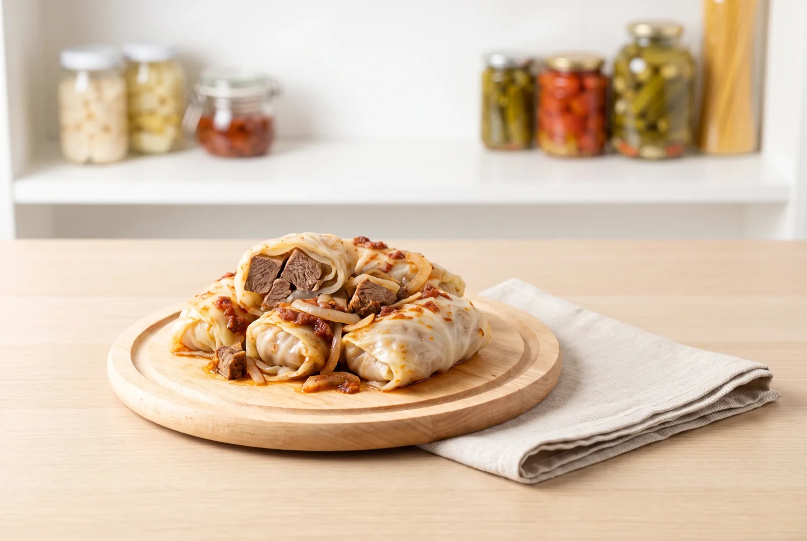 Kazakh-Style Spicy Beef and Cabbage Wraps | Keto-Friendly Cabbage Leaf Rolls