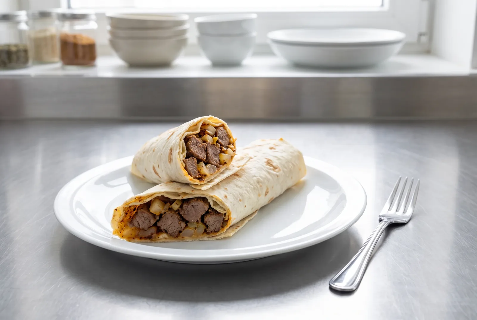 Kazakh-Style Spiced Beef Wrap — Quick Lavash Rolls with Leftover Meat