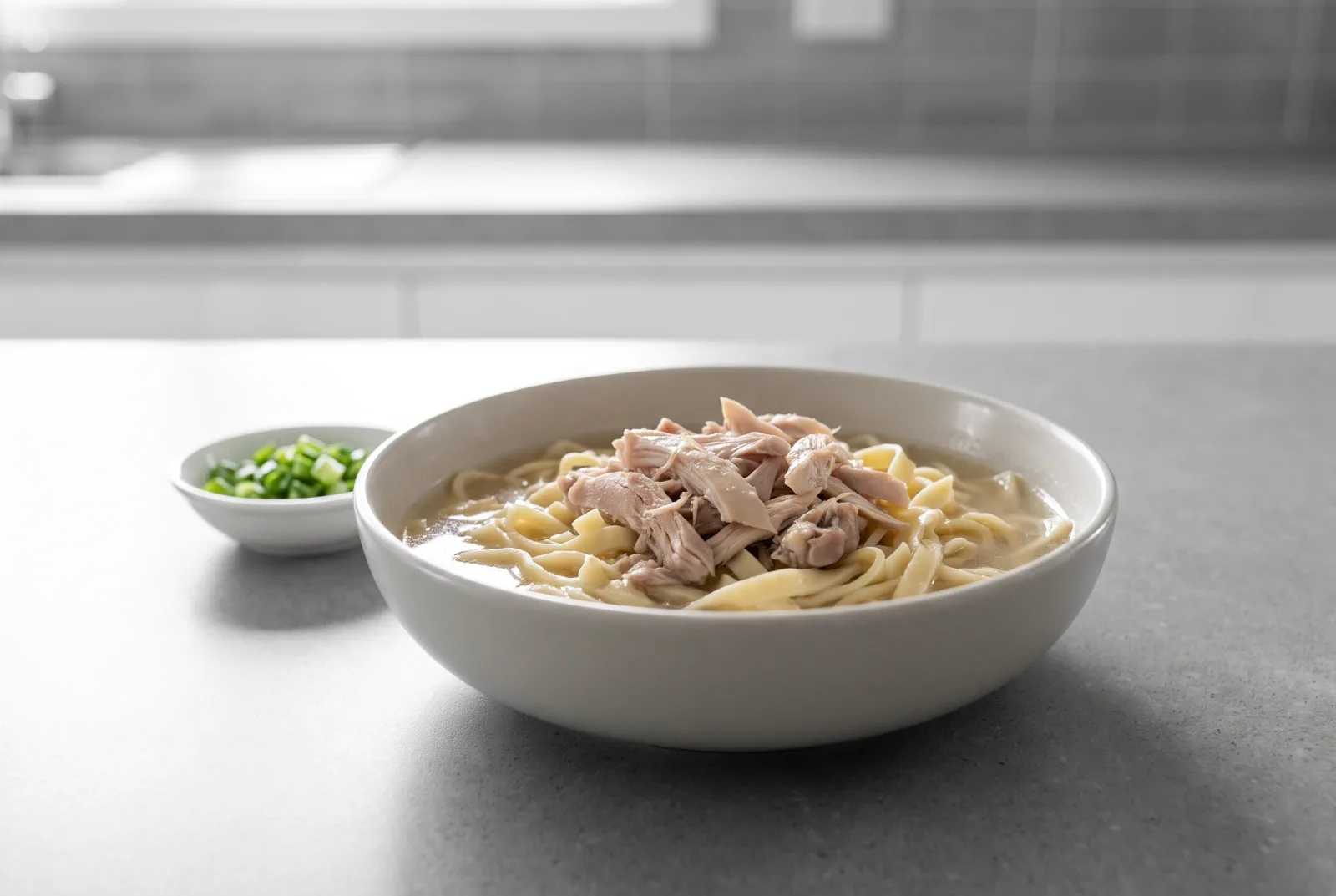 Kazakh-style chicken naryn — Steppe-style noodles served in chicken broth