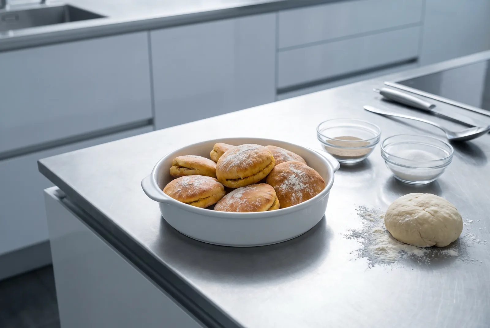 Tunisian mini fricassé — small fried buns with tuna filling