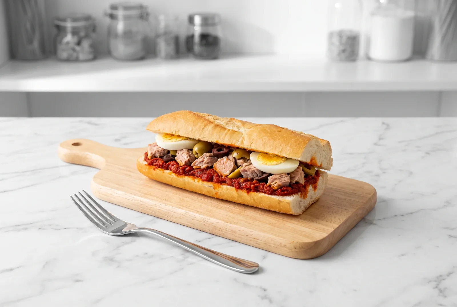 Tunisian tuna and harissa sandwich — A street-food classic