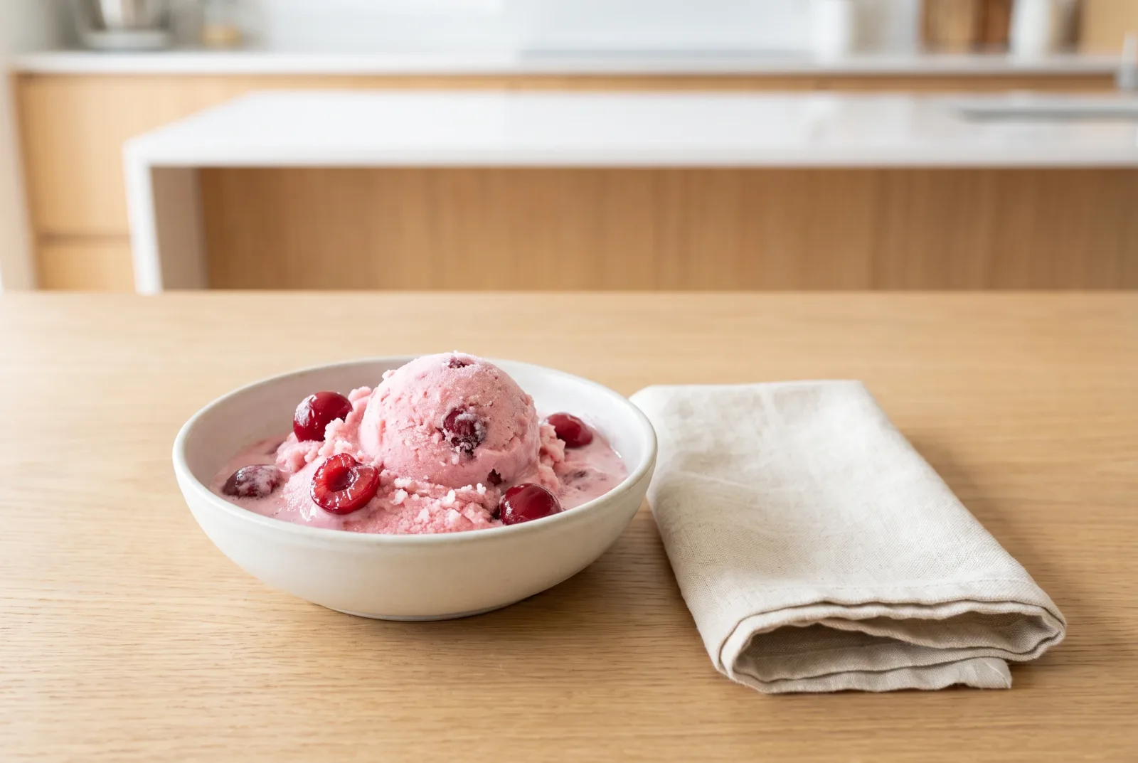 Turkish Sour Cherry Ice Cream with a Pressure Cooker Custard Base