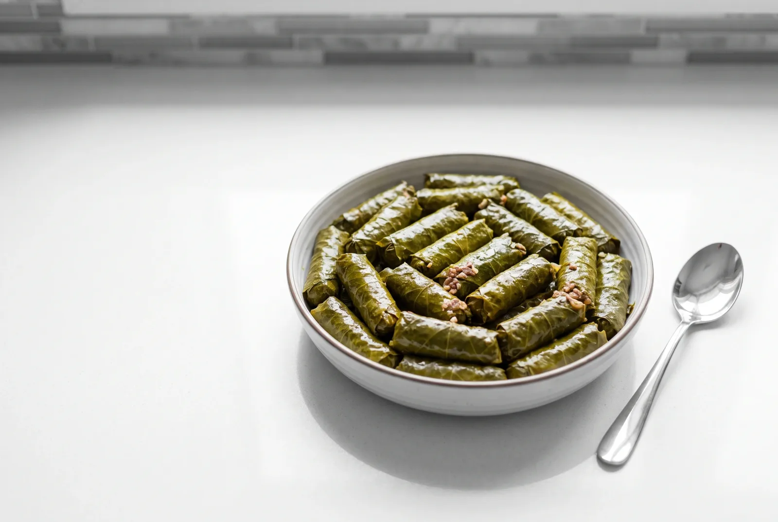 Jordanian-Style Waraq Dawali | Rice-Free Beef-Stuffed Vine Leaves