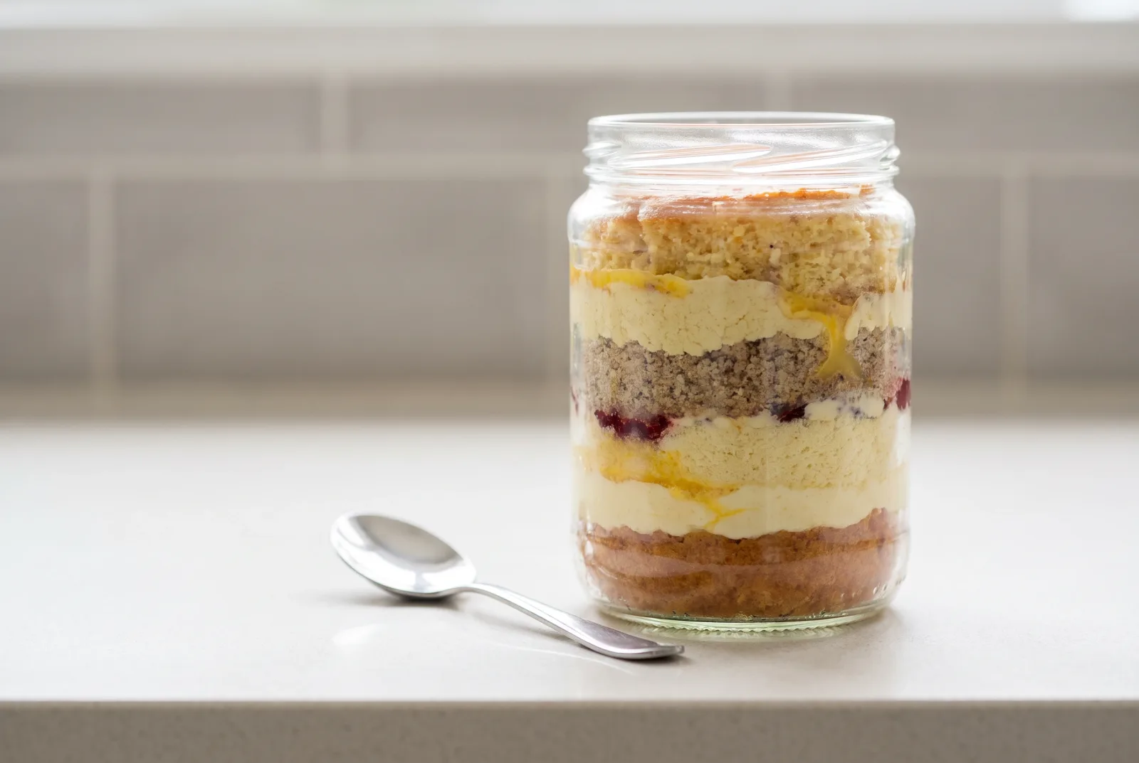 Victoria Sponge Cake | Walnut Flour and Strawberry Jam