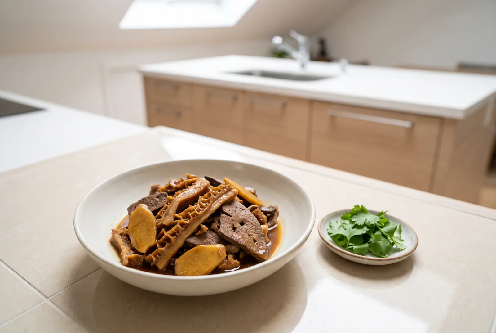 Vietnamese-Style Five-Spice Beef Tripe and Liver in a Pressure Cooker