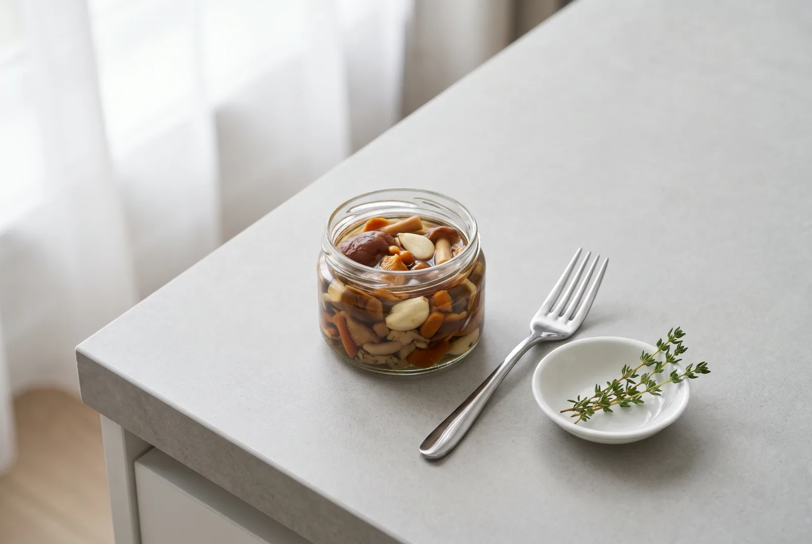 Pickled Wild Mushrooms | Vinegar-Brine Jar Method