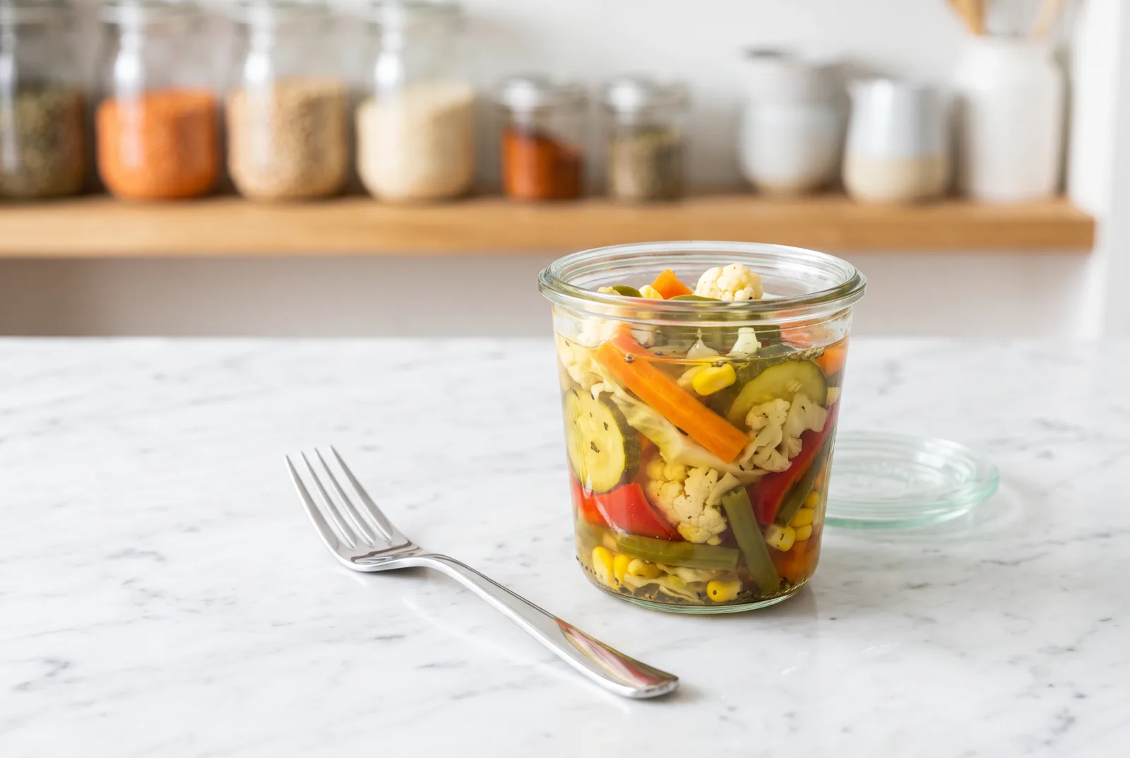 Seven-Vegetable Pickles | A Big Jar of Leftover Vegetables