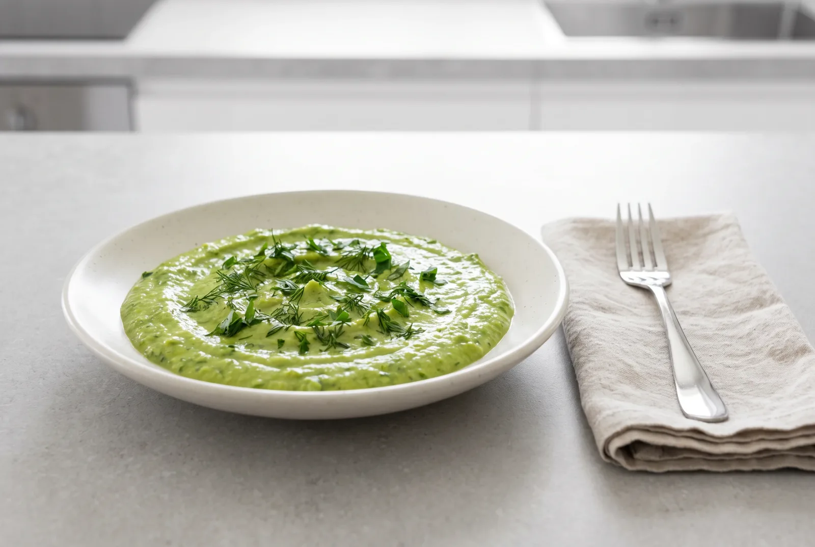 New Zealand-style avocado and herb sauce — heart-friendly and cream-free