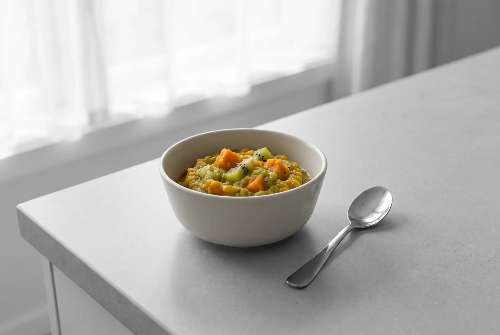 New Zealand-Style Sweet Potato and Kiwi Puree for Babies