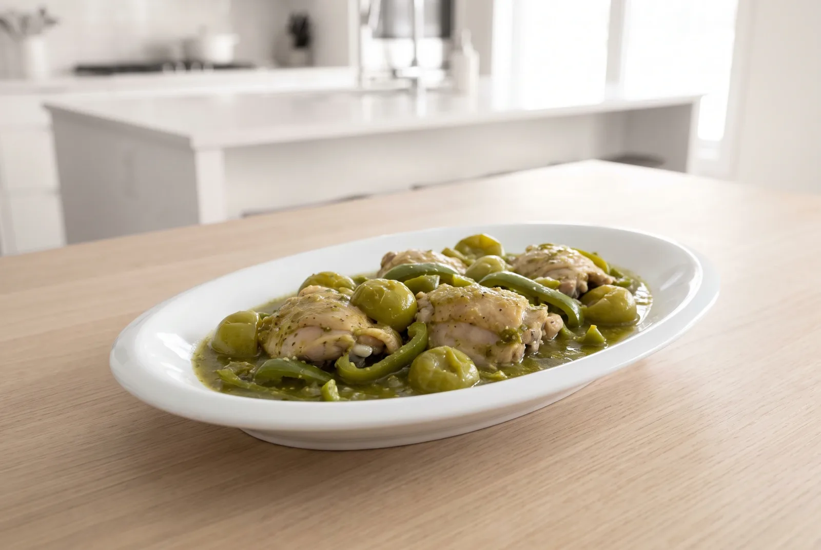 Chicken with Green Tomato Sauce | Mexican-Style Pressure Cooker Mole Verde