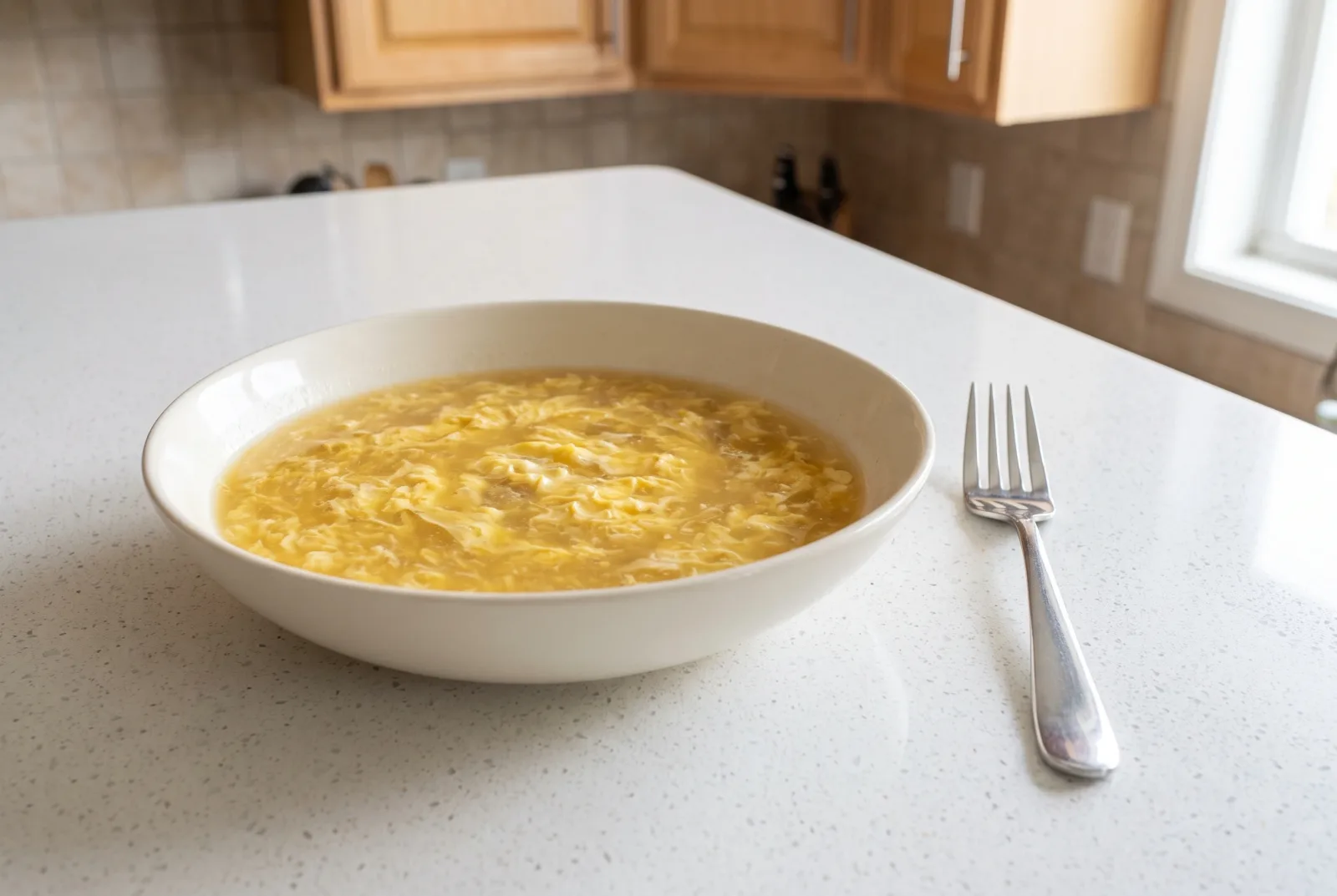 Egg drop soup | Silky Chinese-style egg ribbons
