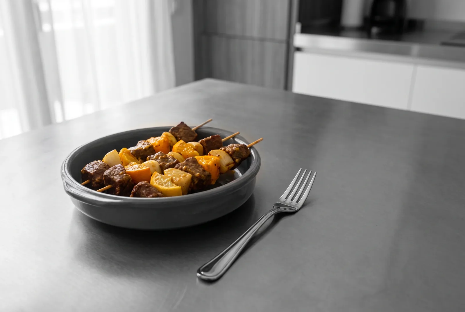 Pinchos de Res | Cuban-Style Beef Skewers with Mojo Sauce