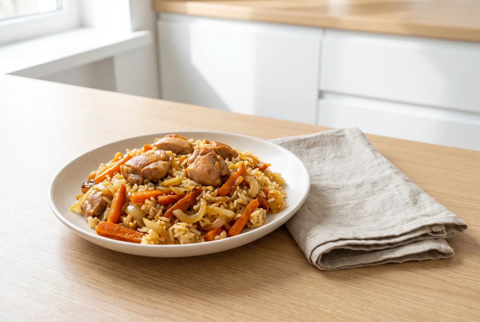 Plov | Ukrainian-Style Chicken and Carrot Rice