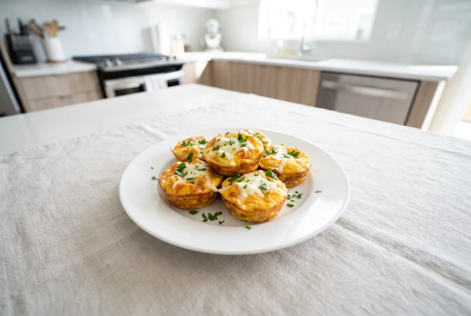 Portuguese-Style Cheese Omelet Bites | Low-Calorie Breakfast for Kids
