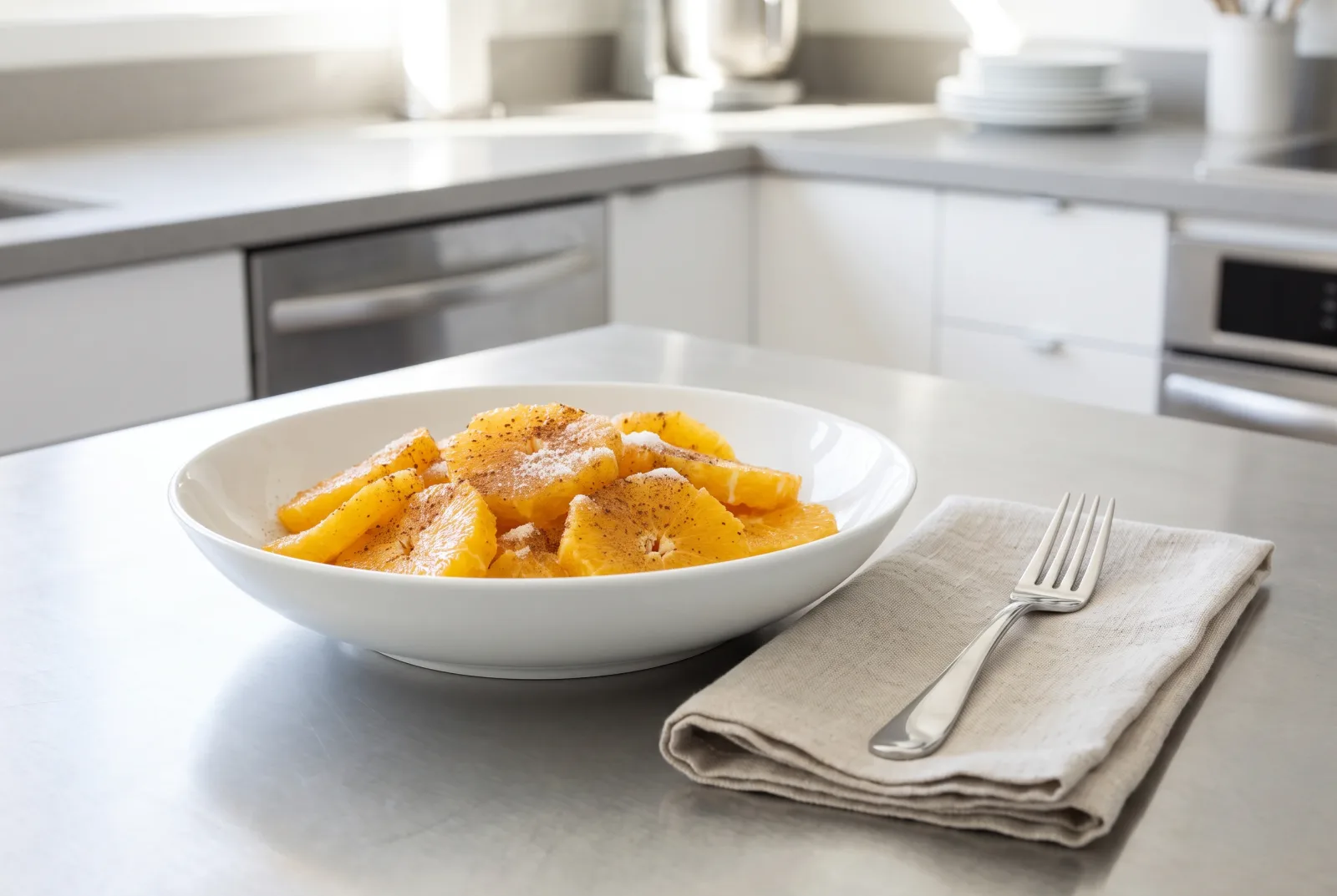Portuguese Orange and Cinnamon Fruit Salad | A Refreshing Oil-Free Dessert
