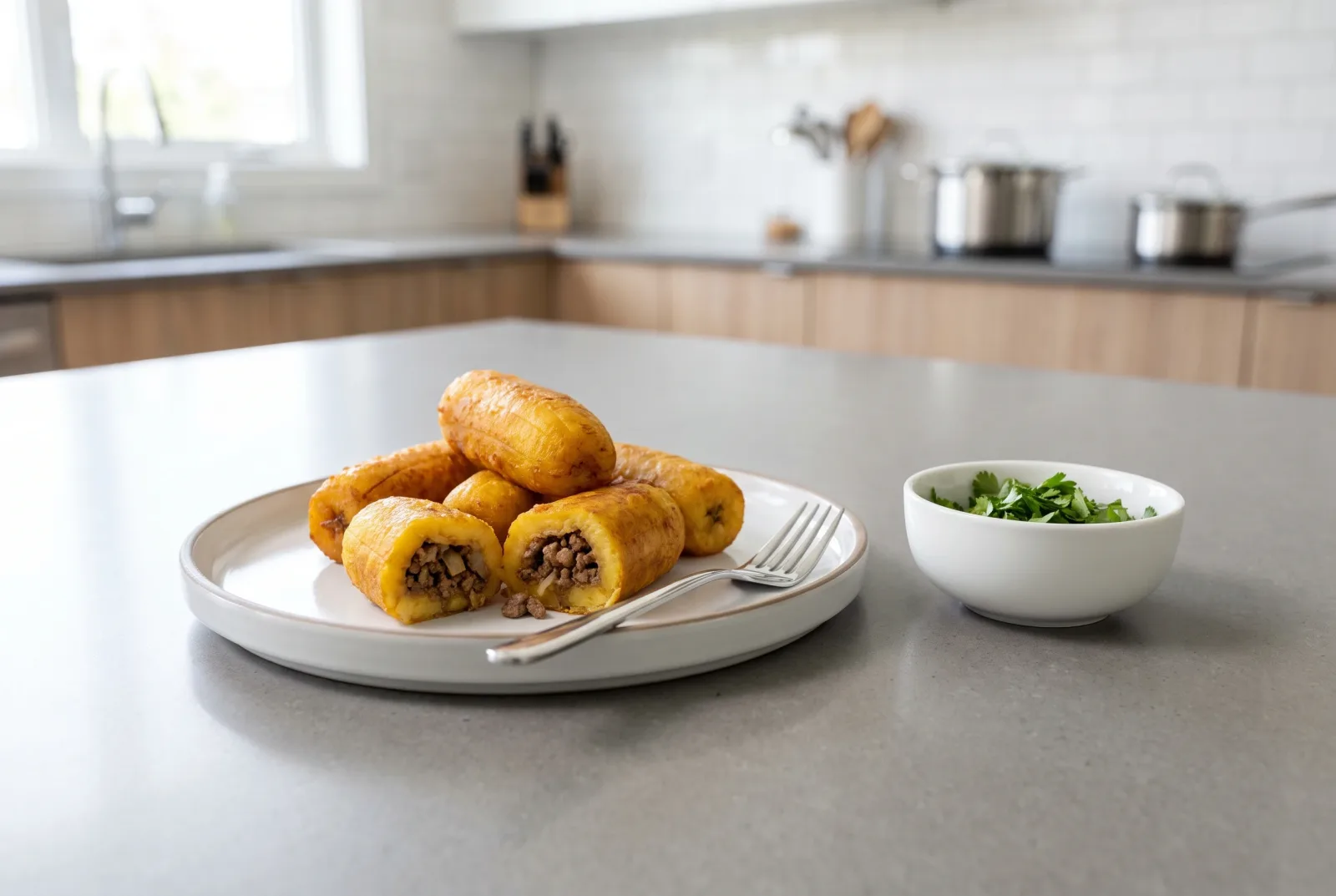 Rellenos de Plátano | Cuban-Style Stuffed Banana Fritters