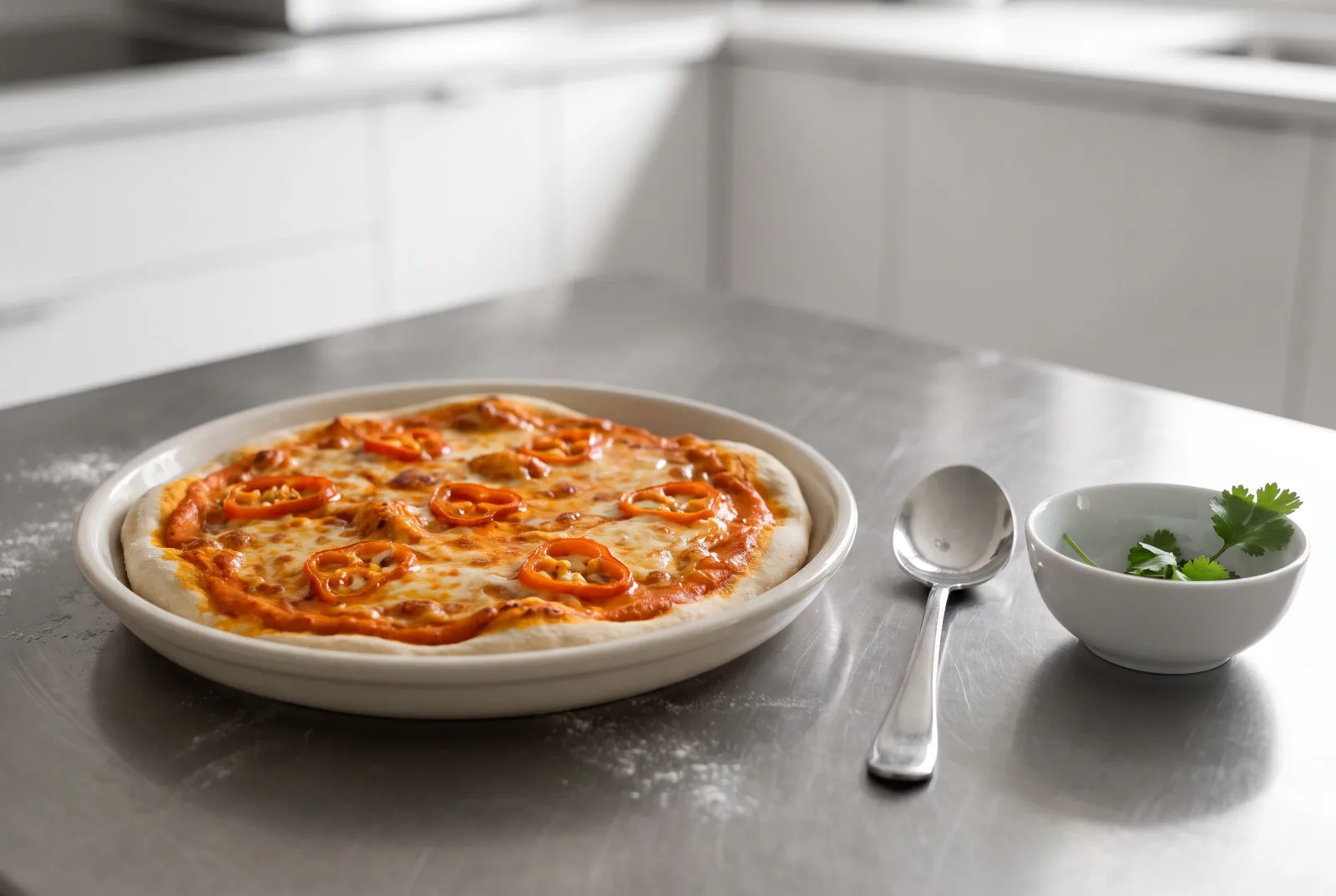 Rocoto Cream Pizza | Peruvian Spicy Cheese Flatbread