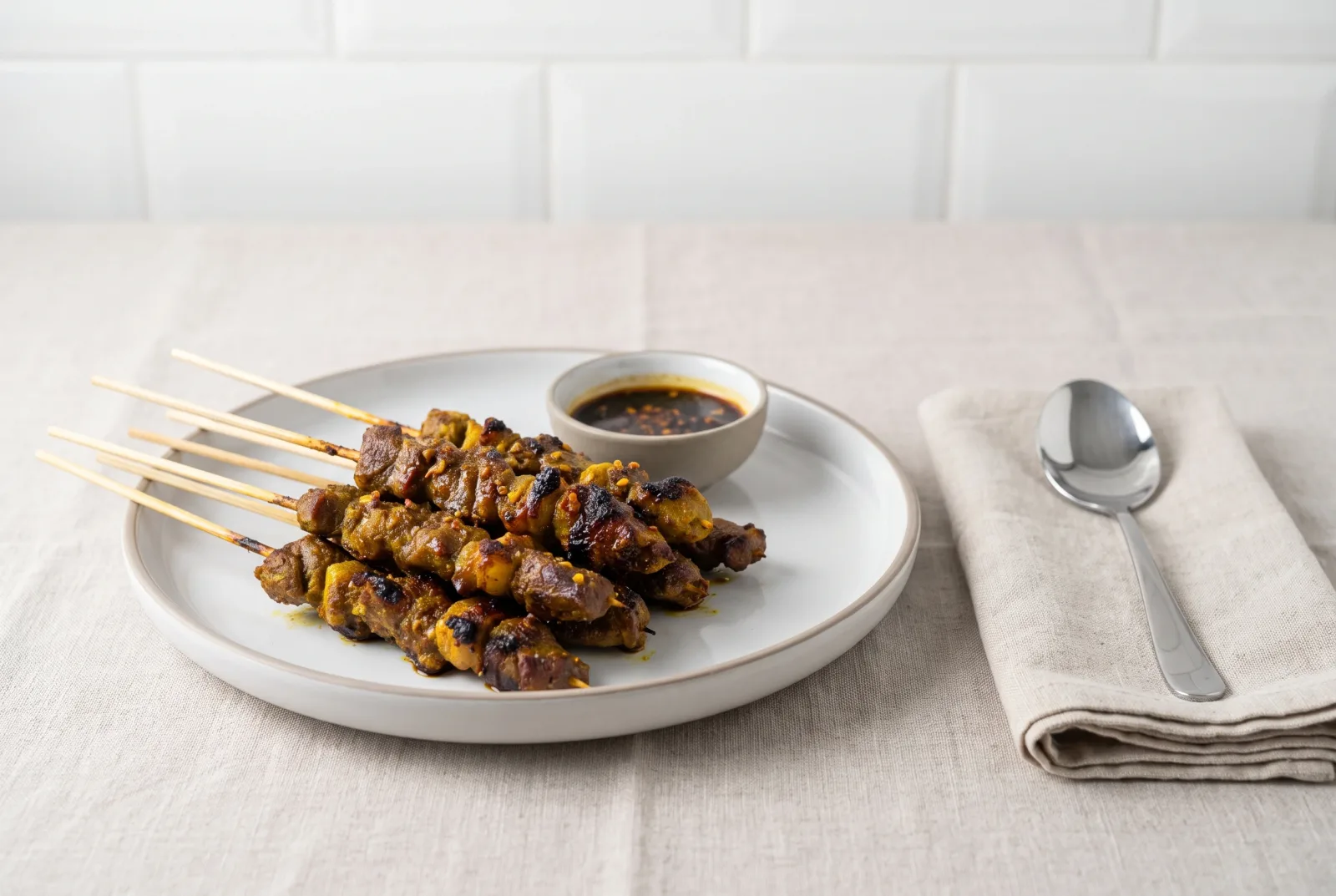 Sate Kambing | Malaysian-Style Lamb Satay with Peanut Sauce