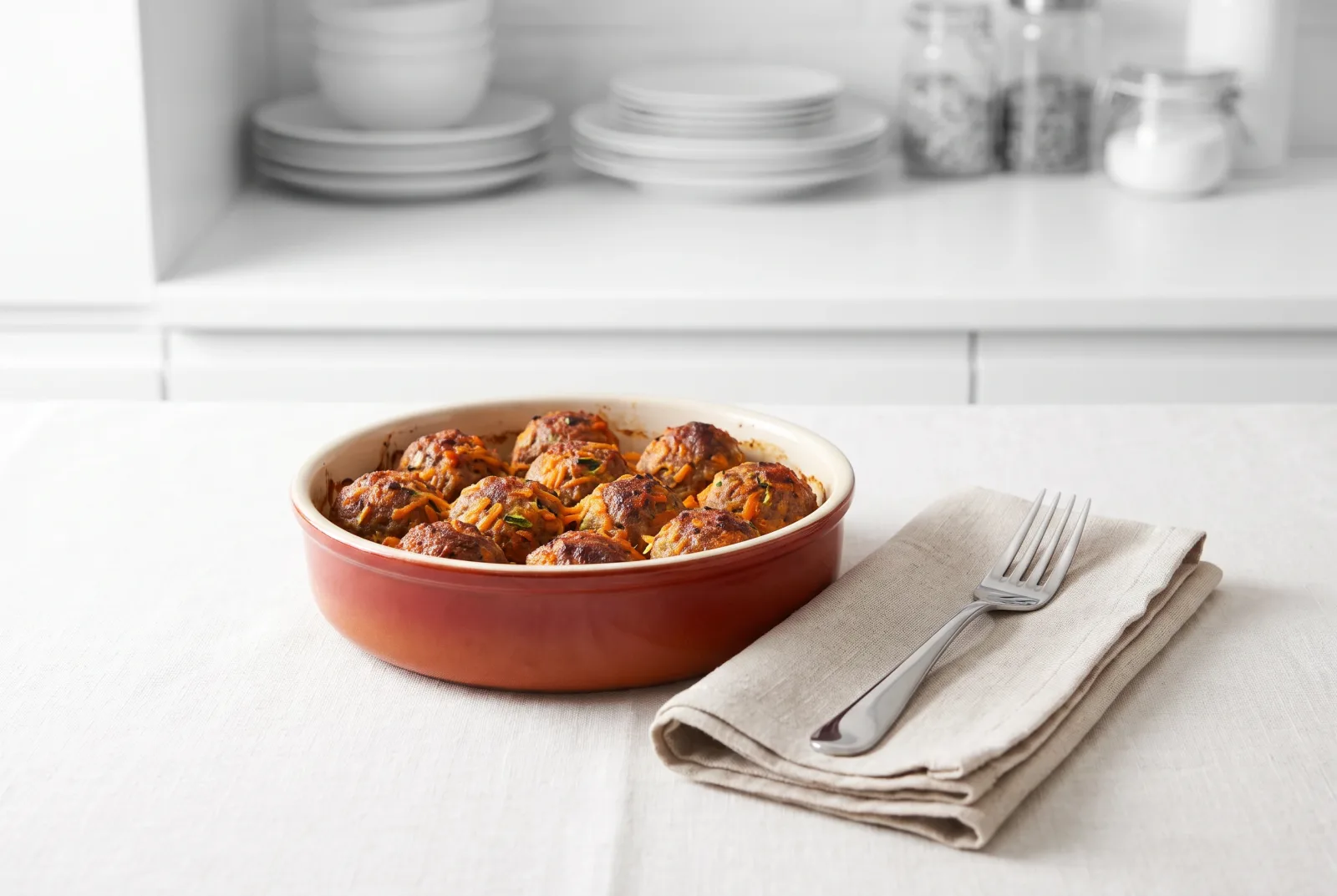Hidden-Vegetable Meatballs | Oven-Baked with Colorful Vegetables