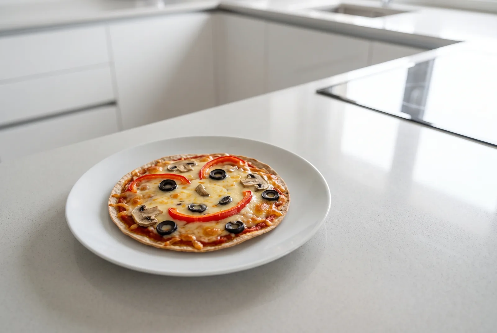 Vegetable-Face Mini Whole-Wheat Pizzas | Colorful Party Snacks