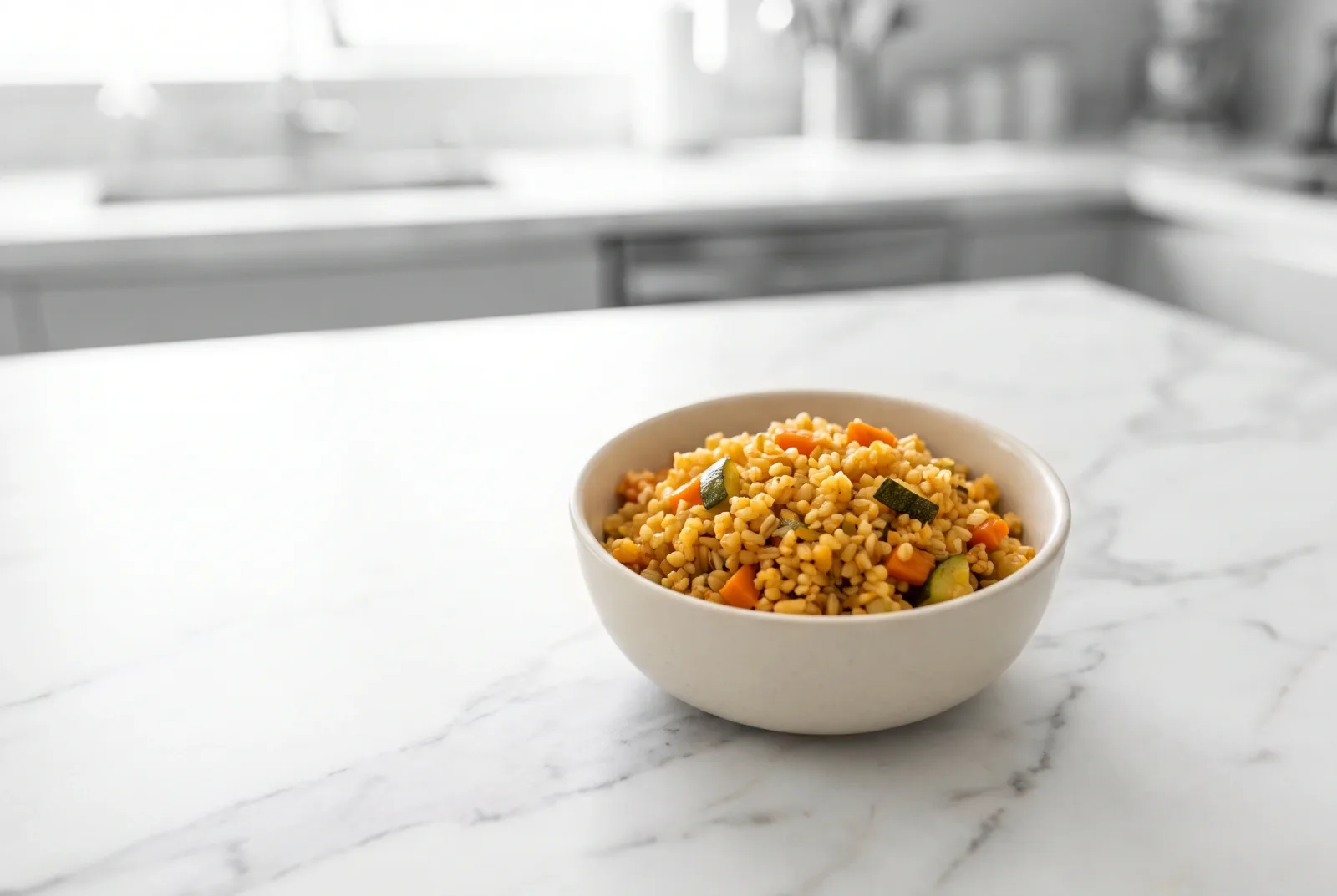 Vegetable Bulgur Pilaf | Whole-Grain Pilaf with Leftover Vegetables