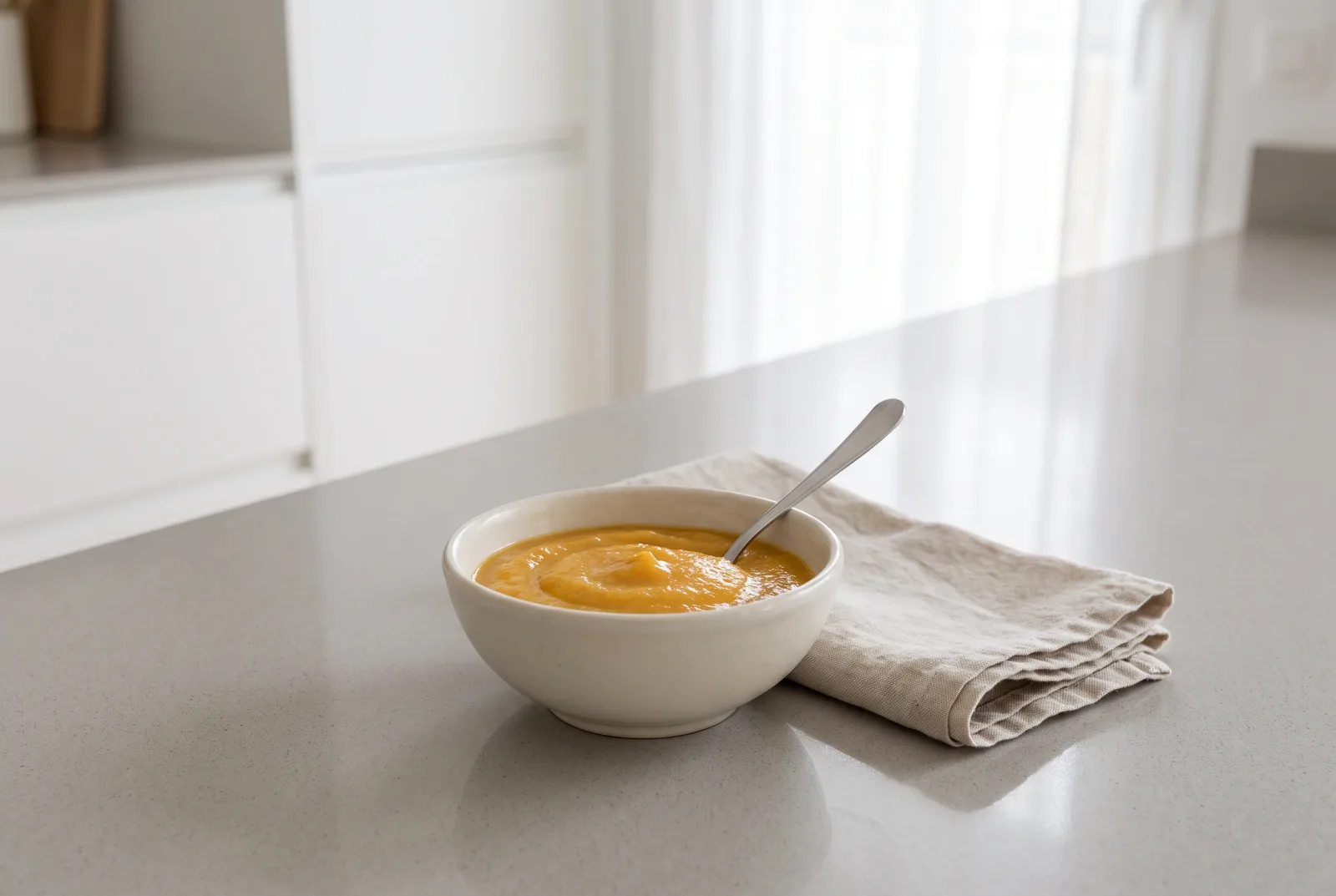 Peach and Banana Baby Puree | Unsweetened First Tastes