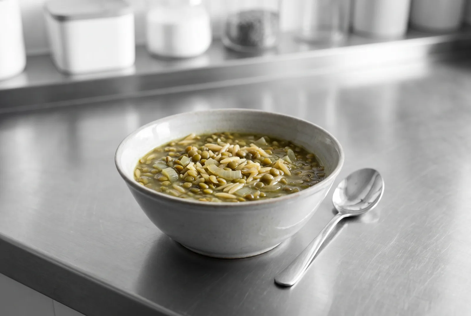Green Lentil and Vermicelli Soup | Turkish Whole-Grain, Dairy-Free Recipe