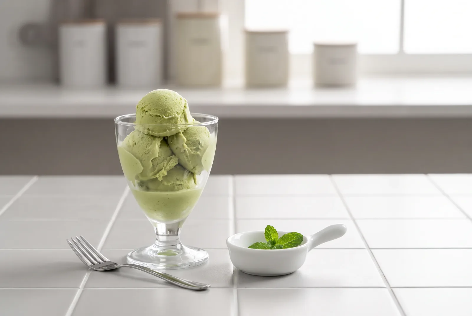 Sugar-Free Matcha Ice Cream | Japanese-Style Whipped Cream Dessert