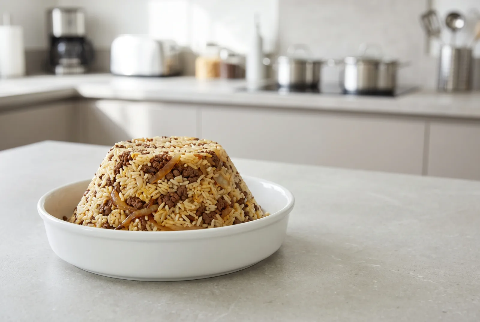 Sıkma Pilav (Molded Rice Pilaf) | Spiced Ground Beef