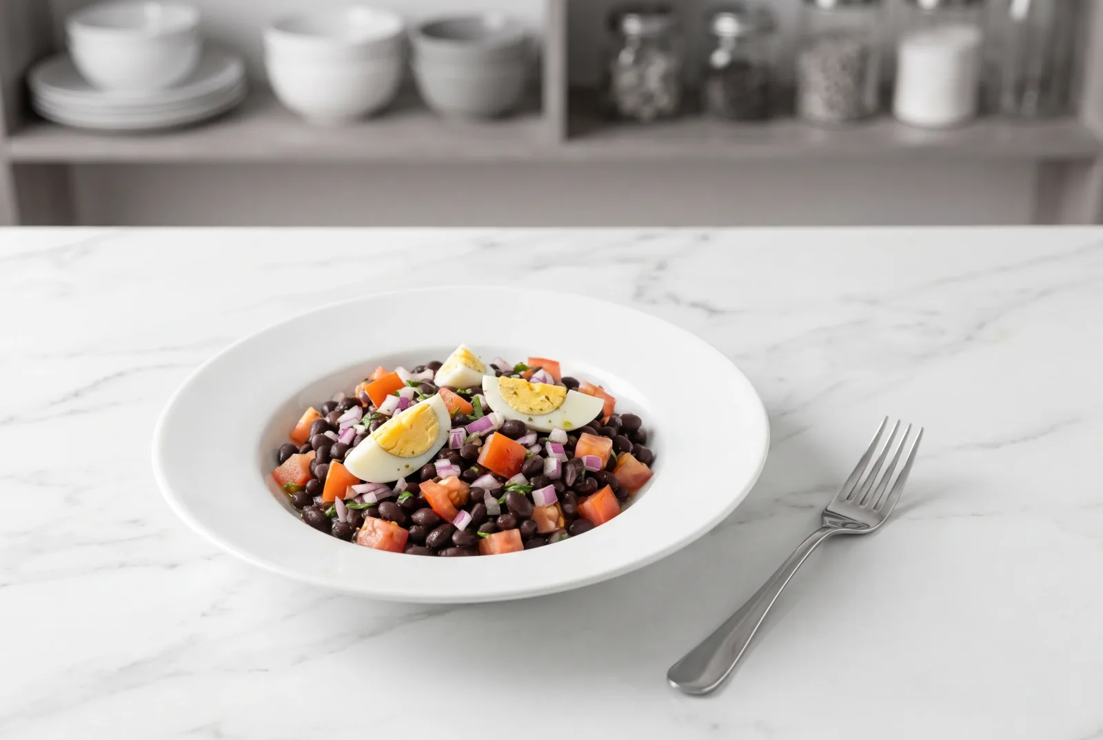 Brazilian Black Bean Salad | Black Bean Salad with Lemon Juice