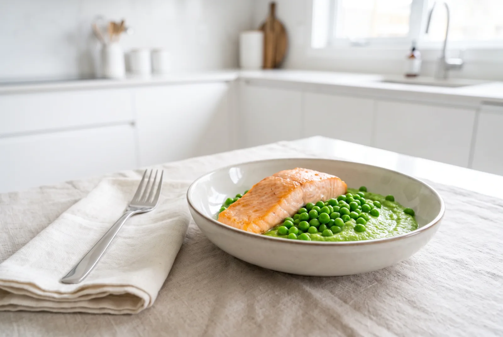 Salmon and Pea Puree — Russian-Style Fish Baby Food