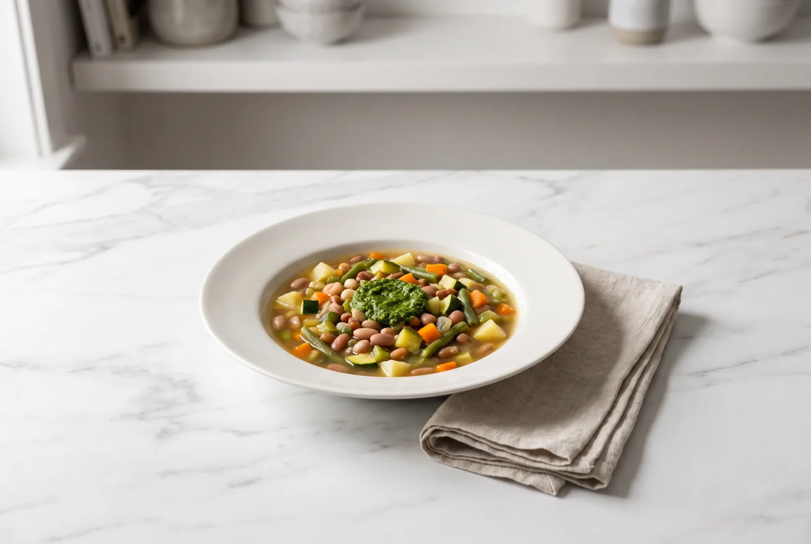 Soupe au Pistou | French Basil Vegetable Soup
