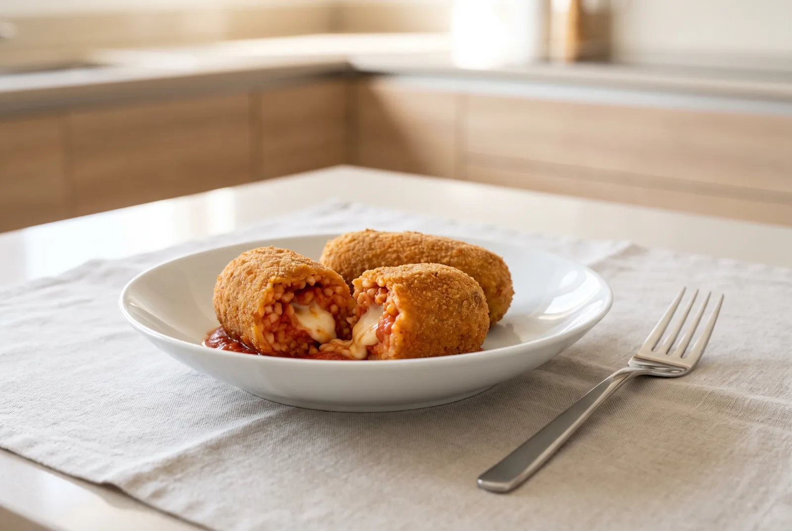Supplì | Italian Fried Rice Balls with Mozzarella