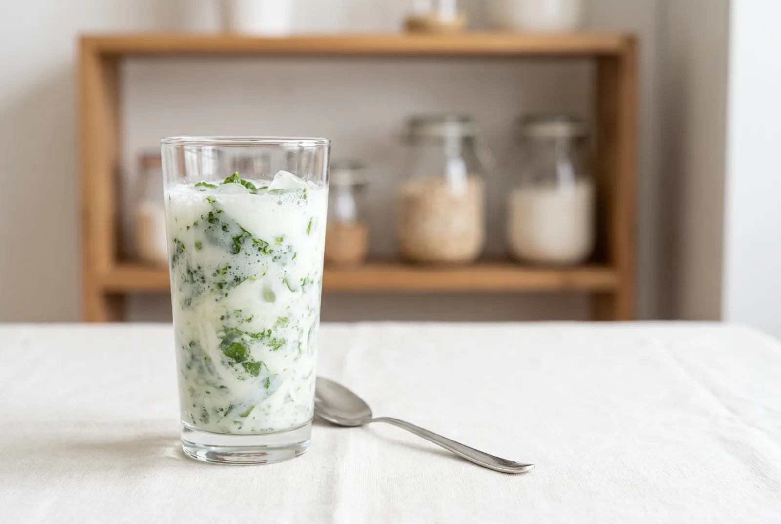 Syrian-Style Mint Ayran | Served over Ice