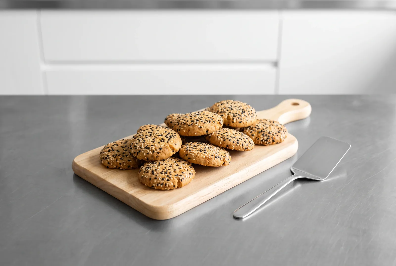 Vietnamese Sesame Cookies | Round Rice Flour Cookies