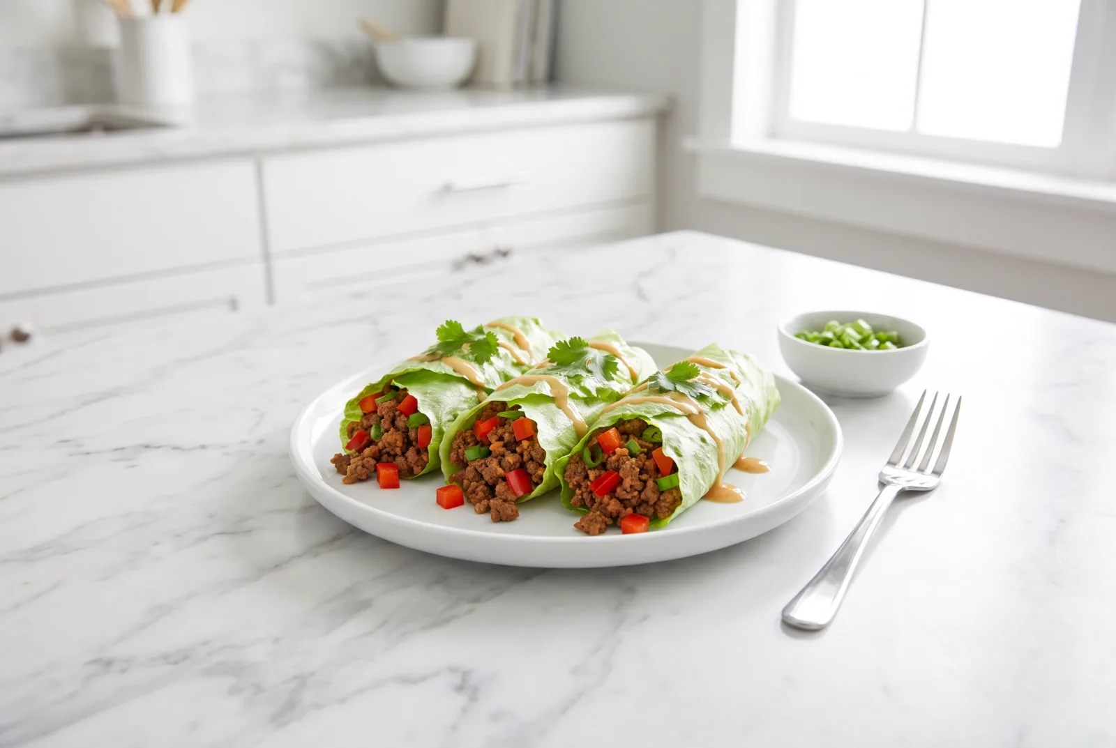 Saudi-Style Spicy Beef Lettuce Wraps | Quick Keto Snack