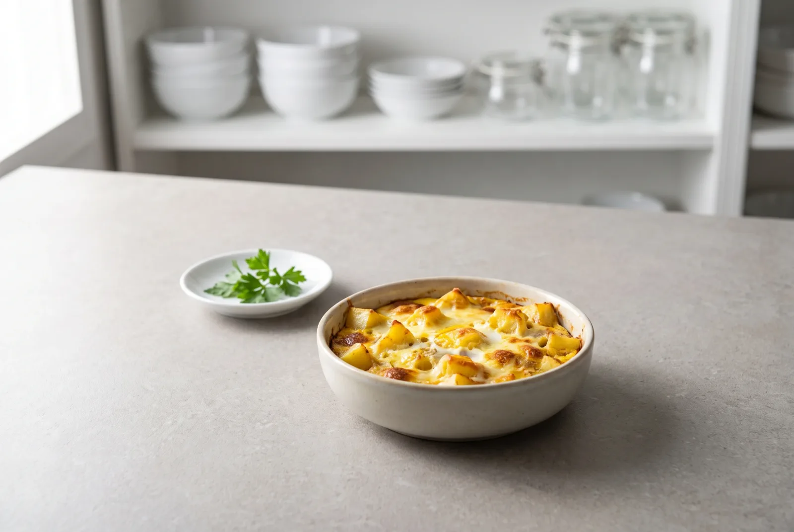 Tajine Tounsi | Tunisian Baked Egg and Kashar Casserole